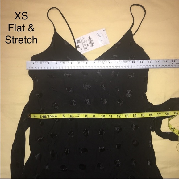 NWT Zara Black Midi Polka Dot Jaquard Dress - Picture 10 of 11